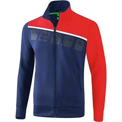 Abbildung von Erima Herren 5 C Präsentationsjacke, new navy/rot/weiß, L