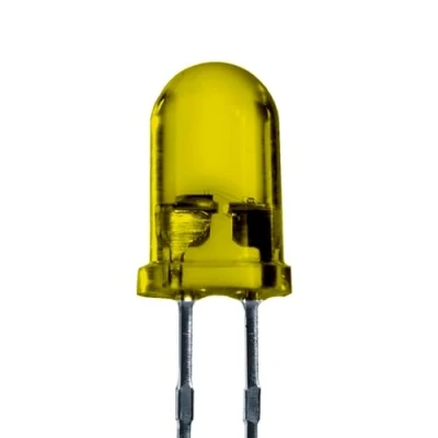 Abbildung von Lumetheus LED Leuchtdiode 5mm Gelb 100 Stück extra helle Dioden 3.000 mcd 2V LEDs mit 2 Pins für KFZ, PC, Boot, Wohnwagen, Bastelset, Reparatur &amp; Lauflicht 50.000 Stunden Leuchtdauer