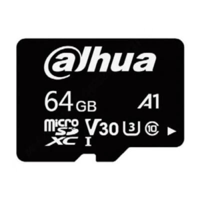 Abbildung von DAHUA MicroSD Karte für Einsteiger, 64 GB, Lesegeschwindigkeit bis zu 100 MB/s, Schreibgeschwindigkeit 40 Geschwindigkeitsklasse C10, U3, V30, A1 (DHI TF L100 64GB)