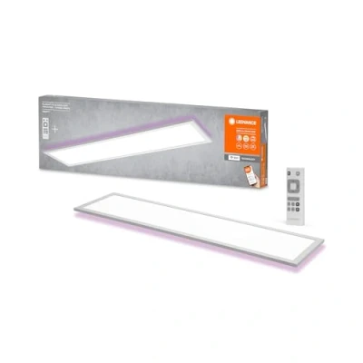 Abbildung von LEDVANCE LED WiFi Deckenleuchte weiß, 30W, 1900LM, 3000 6500K, 100x25 cm, Wandleuchte dimmbar, RGB Technologie, Smart+ Planon, steuerbar über App oder Sprachassistenten wie Alexa Google,
