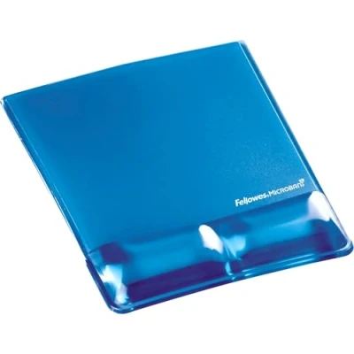 Abbildung von Fellowes Health V Crystals Handballenauflage mit Mauspad blau