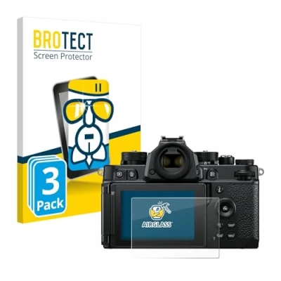 Abbildung von BROTECT Schutzglas für Nikon Z F (3 Stück) Schutzfolie Panzer Folie Glas [Extrem Kratzfest 9H, Anti Fingerprint, Ultra Transparent]