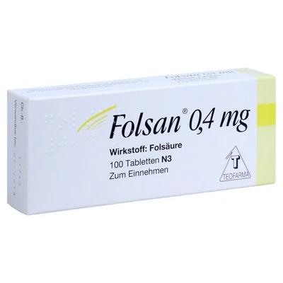 Abbildung von Folsan 0,4 mg Tabletten 100 St
