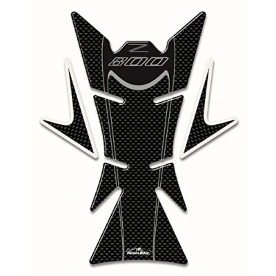 Abbildung von Resin Bike Aufkleber für Motorrad Kompatibel mit Kawasaki Z800. Tankabdeckung vor Stößen und Kratzern. 3D Harzklebstoff. Gadget Stickers Made in Italy