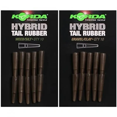 Abbildung von Korda Hybrid Tail Rubber 10 Tubes, Farbe:Gravel/Clay