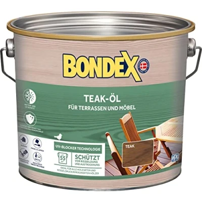 Abbildung von Bondex Teakholzöl 0,75 3 l, Wasser stop Abperleffekt, Wetterschutz, UV Schutz