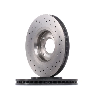 Abbildung von BREMBO XTRA LINE 09.9619.1X Bremsscheibe 283 4 gelocht/innenbel. beschichtet hochgekohlt mit Schrauben PEUGEOT: Partner II Tepee, 207 CC, 307 CC