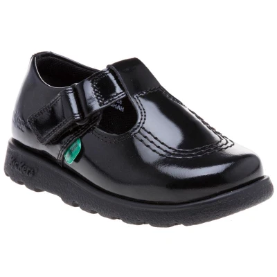 Abbildung von Kickers Kinder Fragma T Bar Baby Moc Toe Schuhe Schulschuhe Schwarz 25
