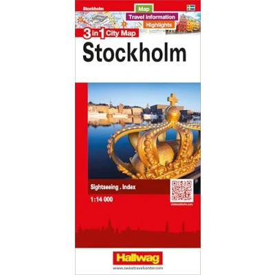 Abbildung von Hallwag Stadtplan Stockholm: 3 in 1: Stadtplan, Reiseinformationen und Highlights!