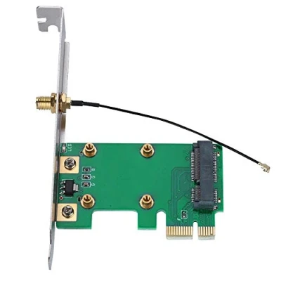 Abbildung von PCI Express Karte auf Express, WLAN Antenne, Ethernet LAN E Riser PC zu Laptop Adapter Netzwerkkarte Konverter Antenne WiFi