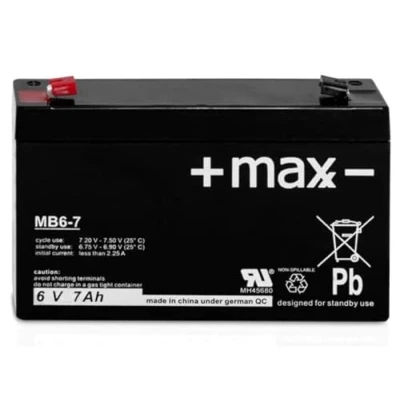 Abbildung von Akku Accu kompatibel BB B.B. Battery BP7 6 6V 7Ah Blei Vlies AGM wartungsfrei
