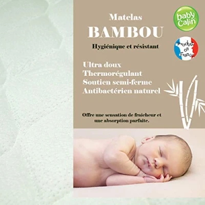 Abbildung von Babycalin Matratze, Bambus, 60 x 120 10 cm, 1 Stück