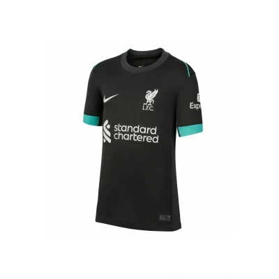 Abbildung von Nike Performance Liverpool FC 2024/2025 Stadium AWAY FußballTrikot für Kinder, Größe: 158 170, Black white tourquise (996)