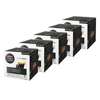 Abbildung von Nescafé Dolce Gusto Espresso Intenso, Stark, Kaffee, Kaffeekapsel, 5er Pack, 5 x 16 Kapseln