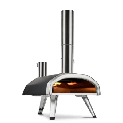 Abbildung von Ooni Fyra 12 Holzpellet Pizzaofen Outdoor Gartenofen für Grillen, Kochen und Backen Tragbarer mit Holzfeuerung Pizza Oven Kocht Pizzen in nur 60 Sekunden