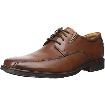 Abbildung von Clarks Herren Tilden Walk Oxford, Dark Tan Lea, 44 EU