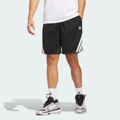 Abbildung von adidas Performance Stripes Short kurze Sporthose, Herren, Größe: Lx9&quot;, Black/white