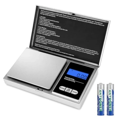 Abbildung von Taschenwaage 500g/0,01g,500 x 0.01g Digitale Taschenwaage,Präzisions Mini Küchenwaage, Digitalwaage Feinwaage Goldwaage Münzwaage, Multifunktion für Küche, Schmuck, Kräuter, Tee, Hefe, Kaffee