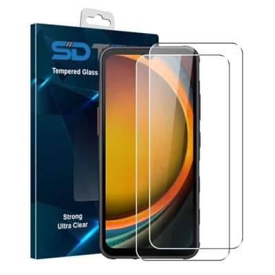 Abbildung von SDTEK *2 Pack Schutzglas für Samsung Galaxy Xcover 7 Glasfolie Hartglas Tempered Glass Screen Protector Schutzfolie Displayschutzglas