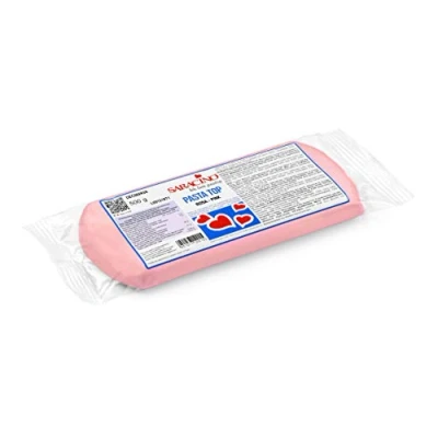 Abbildung von Saracino Fondant Top Rosa Zum Eindecken 500 g Made In Italy
