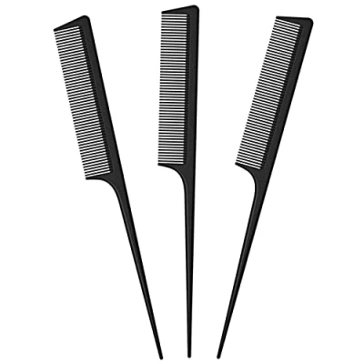 Abbildung von JeoPoom Präzisionskamm Nadelstielkamm Haarkamm[3 Stück], Professioneller Friseur Kamm, Hair Comb, Bruchfester Antistatisch für Haare &amp; Bart Männer und Frauen mit Verschiedenen Arten von Haaren