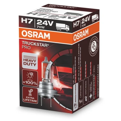 Abbildung von OSRAM 64215TSP Glühlampe, Fernscheinwerfer H7 24V 70W Halogen MAN: M 2000 M, L 2000, TGX, SCANIA: L,P,G,R,S series, MERCEDES BENZ: ATEGO 3