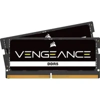 Abbildung von Corsair VENGEANCE SODIMM DDR5 RAM 64GB (2x32GB) 4800MHz CL40 Intel XMP iCUE Kompatibel Computer Speicher Schwarz (CMSX64GX5M2A4800C40)