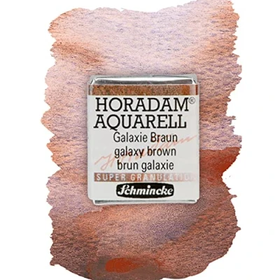 Abbildung von Schmincke HORADAM® AQUARELL, Super Granulation, 14 974 044 Galaxie Braun, 1/2 Näpfchen, sehr stark granulierende Farbtöne, feinste, supergranulierende Aquarellfarben