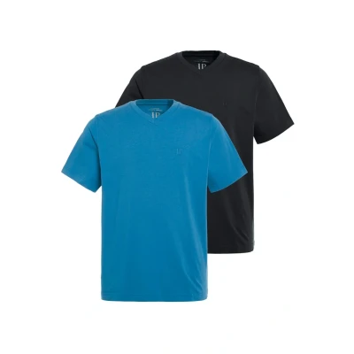 Abbildung von JP1880 Tshirt basic, Herren, Größe: 3XL, Stahlblau, navy