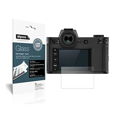 Abbildung von dipos I 2X Displayschutz matt kompatibel mit Leica SL2 S Schutzfolie 9H Anti Shock