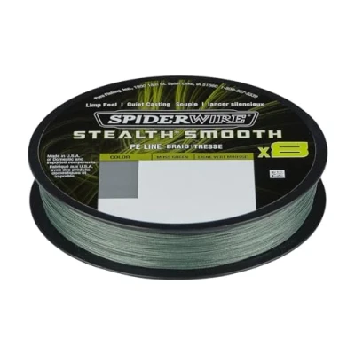 Abbildung von Spiderwire Stealth Smooth 8 Moss Green Geflochtene Schnur 0.07mm (150m)