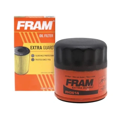 Abbildung von Fram Extra Guard PH3614 Motorölfilter für ausgewählte Fahrzeugmodelle, 10.000 Kilometerwechsel, Intervall, Spin On
