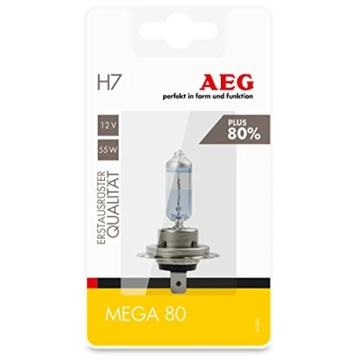 Abbildung von AEG Automotive 97289 Glühlampe Mega 80 Plus 80% H7, PX26d, 55W, 1 Stück