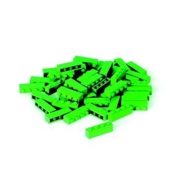 Abbildung von LEGO SERVICE Steine, grün, 1x4 Noppen 3471 [Spielzeug]