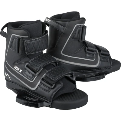 Abbildung von Wakeboard Bindung Fuse Open Toe Klettverschluss Herren/Damen schwarz