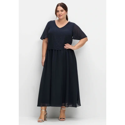 Abbildung von Sheego Ballkleid, Damen, Größe: 40, Tiefblau