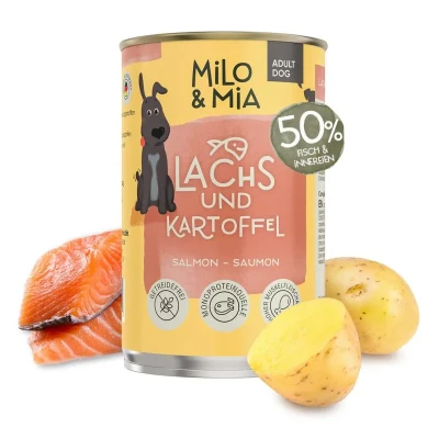 Abbildung von Premium Nassfutter für Hunde mit Sparpaket 24x400g