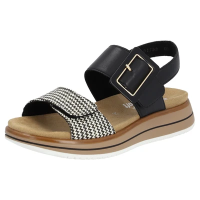 Abbildung von Remonte Keilsandalette &quot;ELLE Collection&quot;, Sommerschuh, Sandale, Komfortschuh mit praktischen Klettverschlüssen