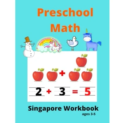 Abbildung von Singapore Math Preschool Workbook Ages 3 5: Activity Book For Kids (Tracing Numbers,Counting Numbers,Addition,Subtraction,Mental Math,Shapes) Practice at Home