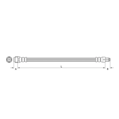 Abbildung von METZGER 4110126 Bremsschläuche MERCEDES BENZ: A Klasse, B Klasse