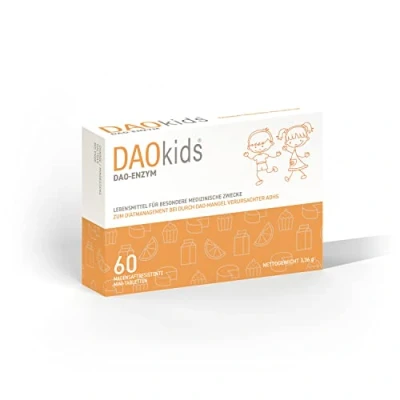 Abbildung von DAOkids Management des DAO Mangel Für Kinder ab 3 Jahren 60 Magensaftresistente Mini Tabletten Enzym