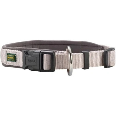 Abbildung von HUNTER Neopren VARIO PLUS Halsung, Hundehalsband, Nylon, mit gepolstert, 60/2,5 (L XL), grau