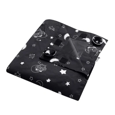 Abbildung von Tommee Tippee Sleeptime Portable Blackout Blind with Suction Cups, Adjustable and Lightweight, Regular, 130 x 99cm, Schwarz