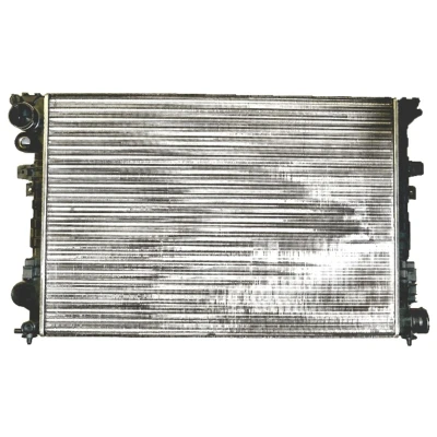 Abbildung von NRF 58993 Kühler, Motorkühlung Aluminium 670 470 34 Kühlrippen mechanisch gefügt PEUGEOT: 309 II Schrägheck, 806, LANCIA: Zeta