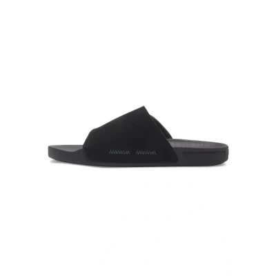 Abbildung von Quiksilver RIVI BADE Pantolette flach, Herren, Größe: 46, Anthracite Leder
