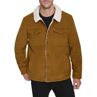 Abbildung von Levi&#039;s Men&#039;s Corduroy Sherpa Lined Trucker Jacket (Standard and Big &amp; Tall)
