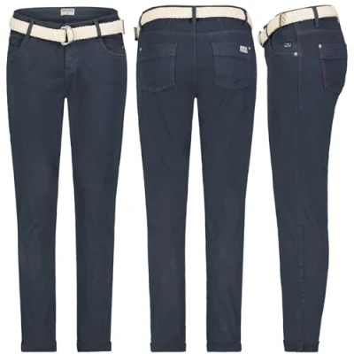 Abbildung von Stitch &amp; Soul Chinos Damen Chino Hose Stoffhose inkl.Gürtel Businesshose Sommer Freizit