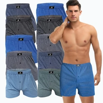 Abbildung von SGS 6 10 Pack Unterhosen Mann Herren Boxershorts Men (6XL, 10.Stück mit Eingriff)