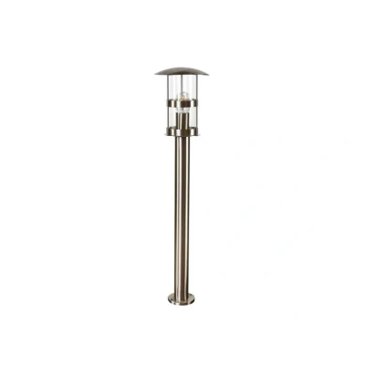 Abbildung von Lindby Pollerleuchte Noemi, Leuchtmittel nicht inklusive, Modern, edelstahl, Polycarbonat, klar, 1 flammig, E27