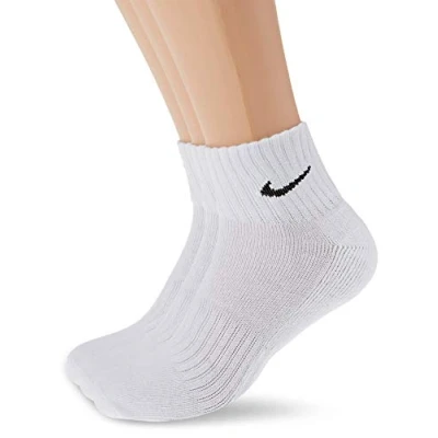 Abbildung von Nike 9 Paar Socken One Quater Socks Herren Damen Kurze Socke Knöchelhoch, Farbcode + Farbe:A21 weiss, Größe:46 50